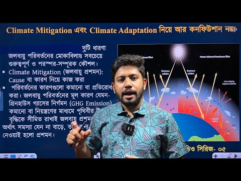 Climate Mitigation এবং Climate Adaptation এই ধারণা দুটির সহজ ব্যাখ্যা | Miraj Mia