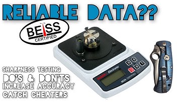 Knife Sharpness Testing for better edges.      ...Maybe. (BESS Tester)