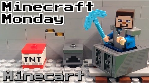 LEGO Minecraft Minecart! Minecraft Monday