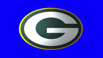 Green Bay Packers Blue Screen Logo Loop Chroma Animation
