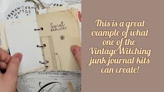 LOOK! ๐ Turning this Vintage Junk Journal kit into a Beautiful journal! By VintageWitching