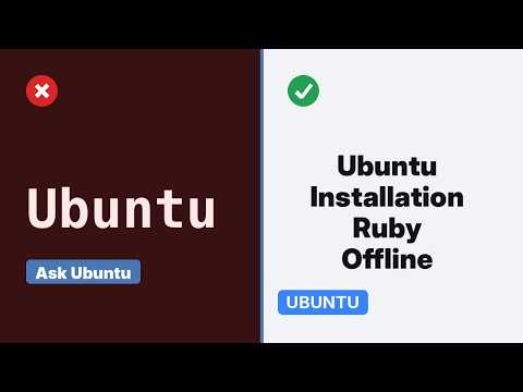 Ubuntu: How to install ruby offline?