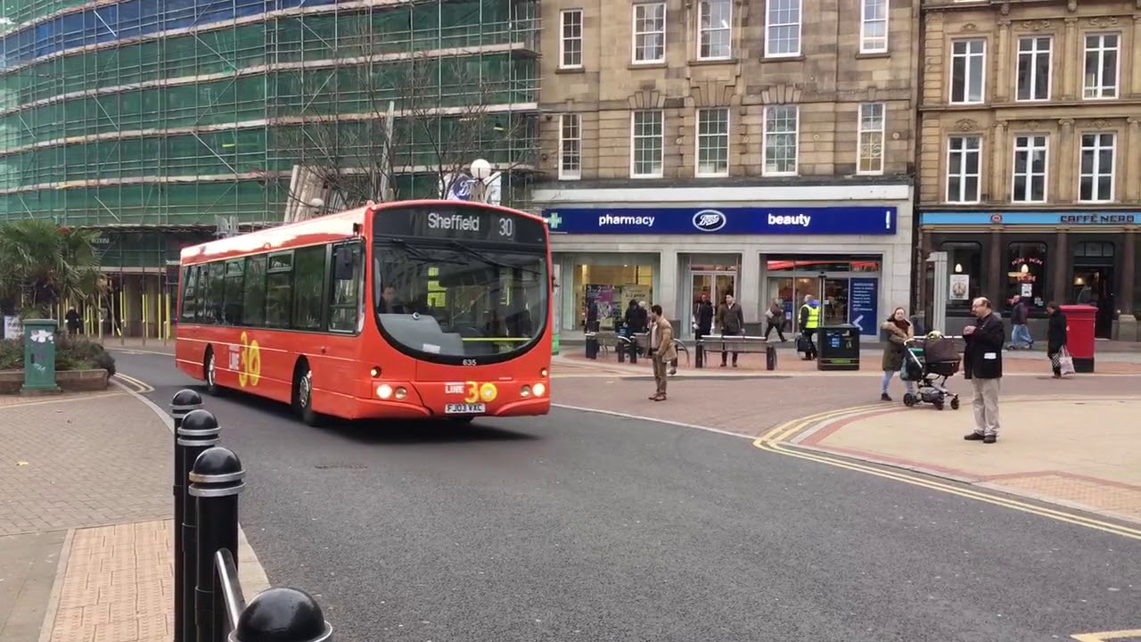 Sheffield Line 30  Orange  Bus  635 At City Centre On 30  To 