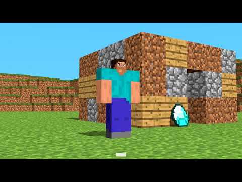 Minecraft in a nutshell But its 2x slower!