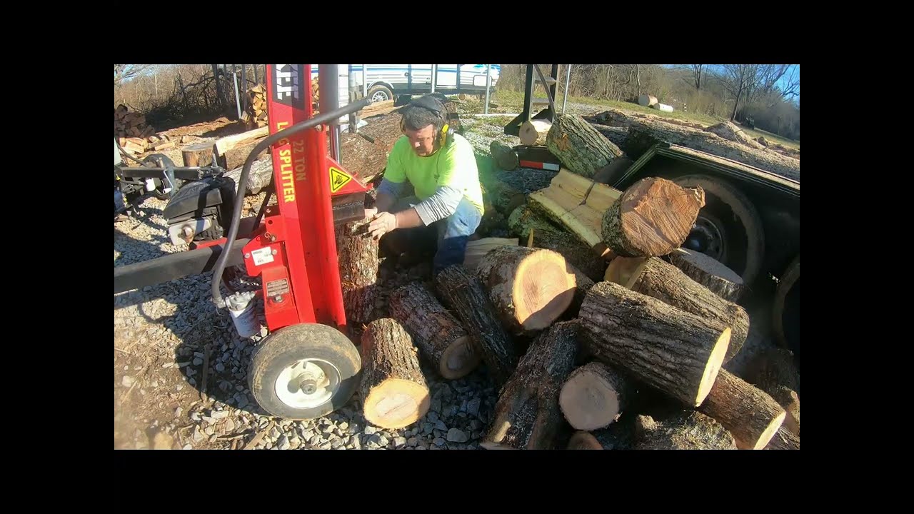 Splitting a trailer load of logs for Money?