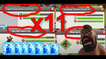 Zapquake era ends ? strategic comparison lightning spells how to use them | Clash of Clans