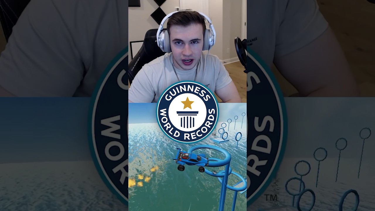 can I beat a WORLD RECORD holder in a race ⁉️ #rocketleague