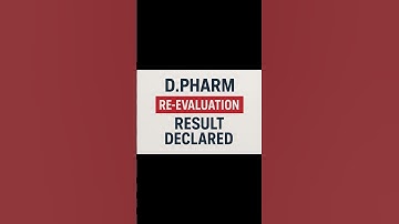 D.Pharm Re-evaluation result declared l rechecking result out #dpharma #reevaluation