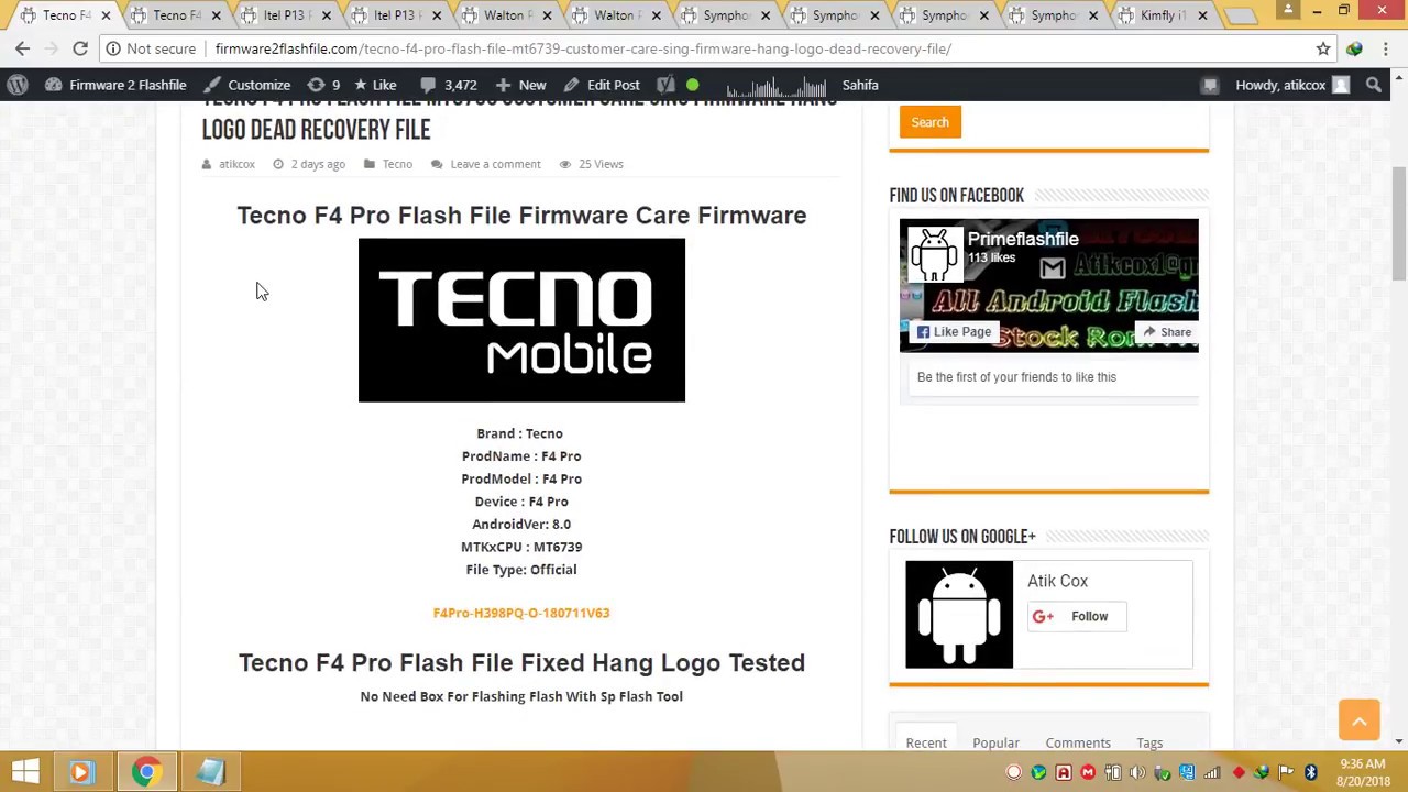 Tecno F4 Pro Flash File Sing Care Firmware Dead Hang Fixd ROM