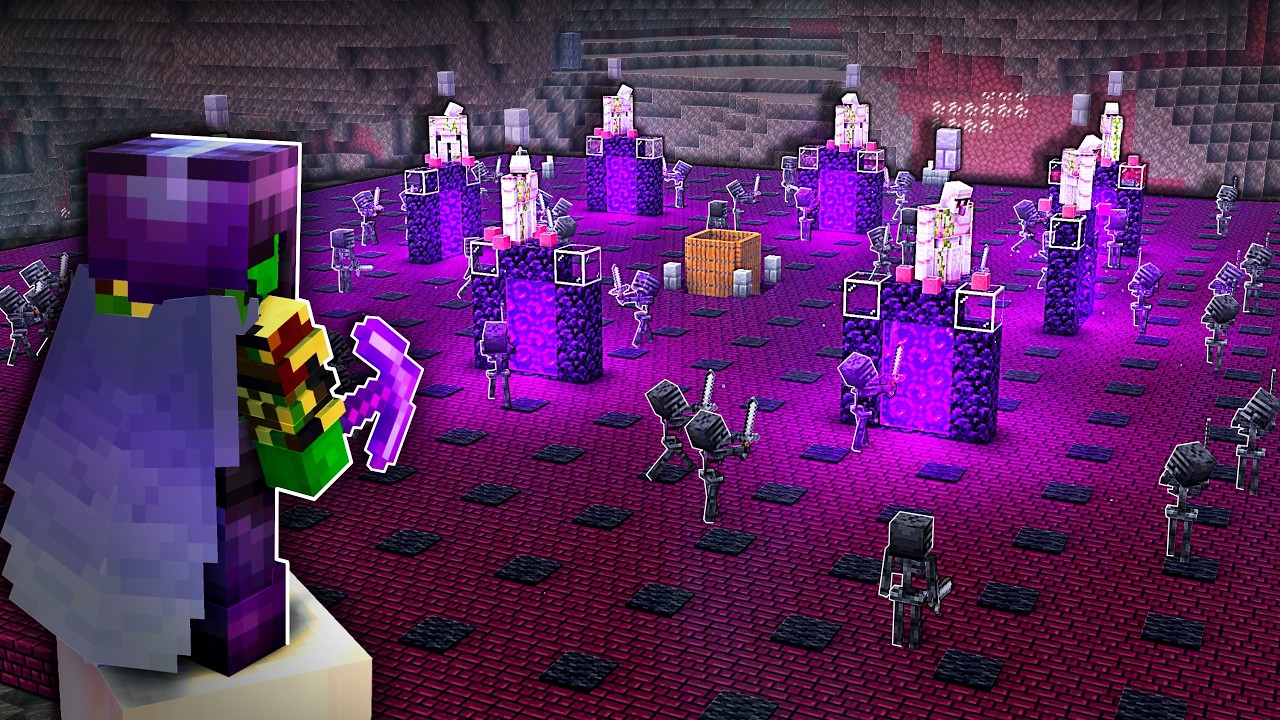 MEGA Farm de Wither Skeleton no Minecraft Hardcore #33