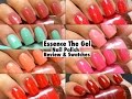 Essence the gel nail polish review  swatches  zeeme beauty 