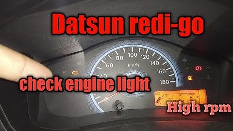 Datsun redi-go High rpm and check engine light solution