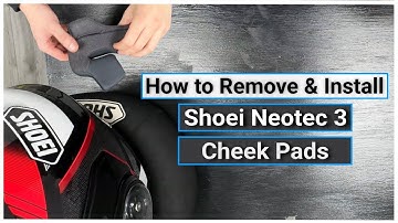 How to Remove & Install SHOEI NEOTEC 3 Cheek Pads in 2 minutes? | Moto Central UK