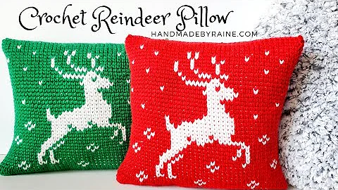 Learn to Crochet a Cute Reindeer Pillow