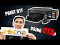 How to print DTF (Direct to Film) Heat Transfer Film using Brother GTX printer