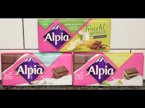 Alpia Milk Chocolate Bars: Pear, Coconut & Pistachio Review