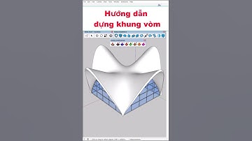 Hướng dẫn dựng khung vòm siêu nhanh trong sketchup #su84 #trannam #vray #sketchup