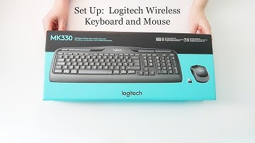 Set Up:  Logitech Wireless Keyboard and Mouse - Vickiie