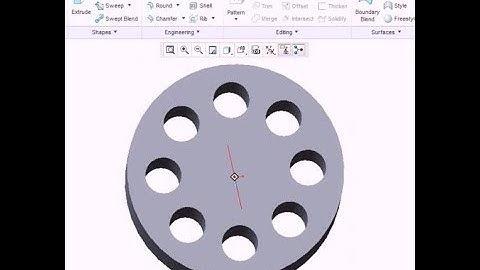 How create circular pattern creo2 0