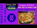 Full day of what i eat while on ww  jan 1 2024 new journey begins