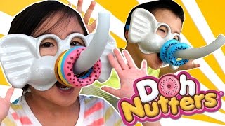 ぞうさん の お鼻で ドーナツをキャッチ ゲーム！海外 おもちゃ Doh Nutters Game screenshot 4