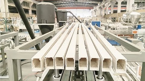 PVC trunking production line/plastic cable duct making machine