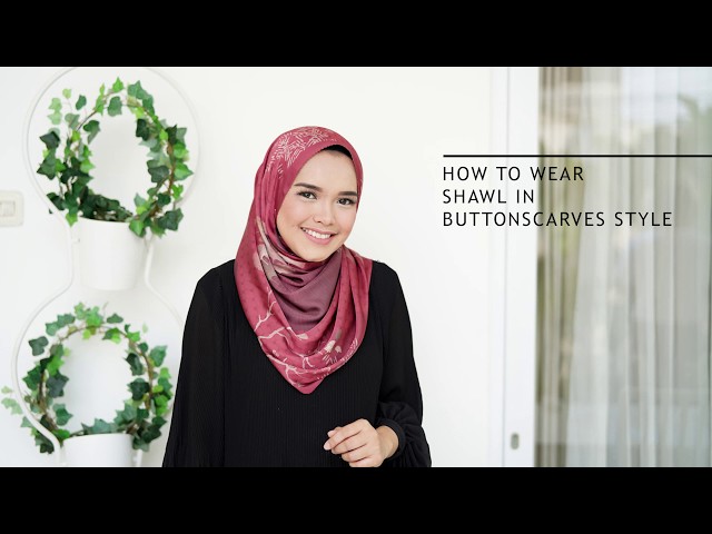 Buttonscarves - Simple Shawl Tutorial to Get Elegant Look class=