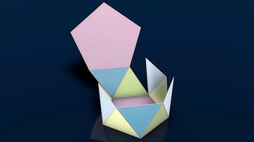 Make 3D Solid Shapes - Pentagonal Antiprism / Пятиугольная антипризма