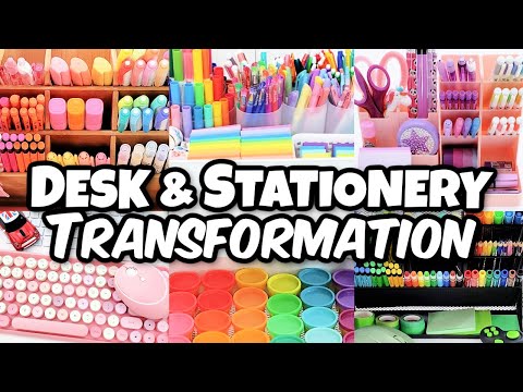 Desk + Stationery Organization Makeover (Back to School for 4