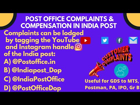 POST OFFICE COMPLAINT: DIFFERENT METHODS FOR COMPLAINTS AND COMPENSATION IN INDIA POST: Career Post