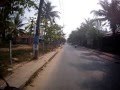 Motorbike from hotel Ayara villas, Bang Niang beach Khao lak up to main road.