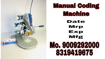 Ribbon Coding machine Manual hot foil ribbon coder