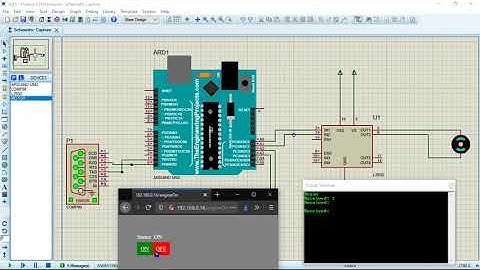 NodeMCU ESP8266 WiFi module serial interface with Proteus components