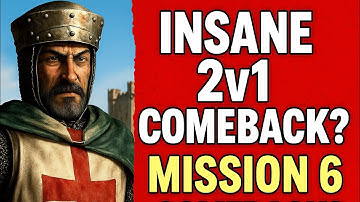 INSANE 2v1 Comeback?! | Mission 6 “Simplicity” – Stronghold Crusader DE [4K 60FPS] 🏰⚔️