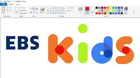 How to draw the EBS Kids logo using MS Paint | How to draw on your computer