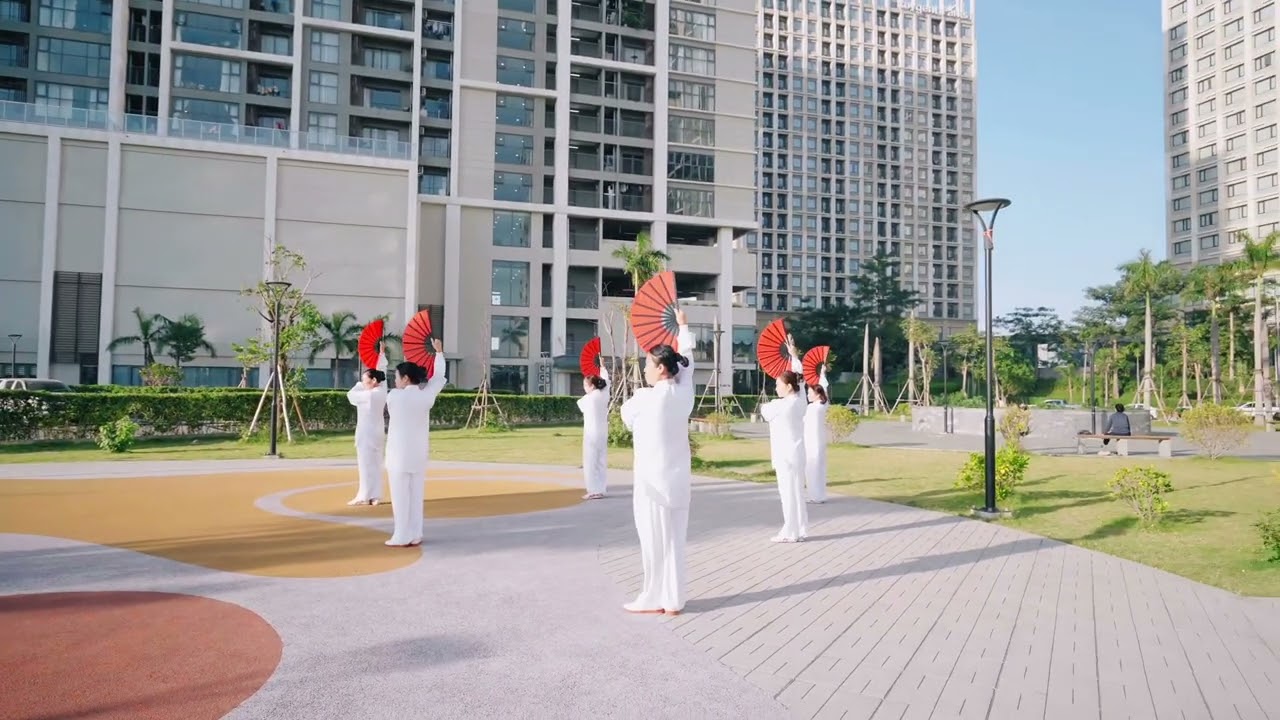 Thái cực quạt 28 thức mới 2025 CLB Thái cực Phường Lê chân