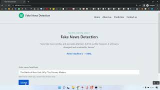 Fake News Detection App In Python Projects