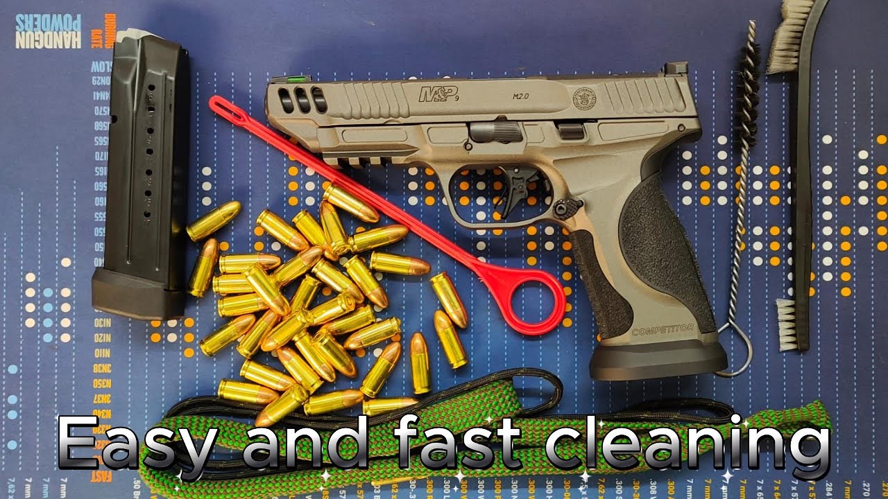 How to Clean Smith and Wesson M&P Semi-Auto Pistol. Field strip.