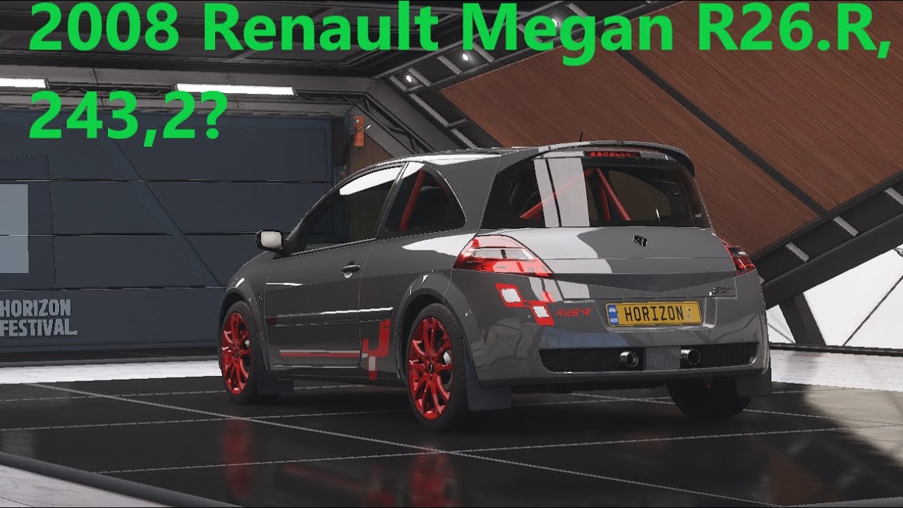 Forza Horizon 5 2008 Renault Megan R26 R, 243,2 км/ч?