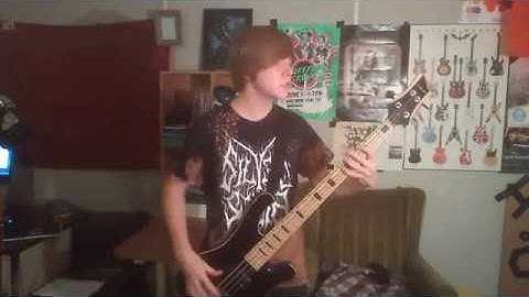 killing in the name by rage against the machine but every other beat is missing [BASS COVER]