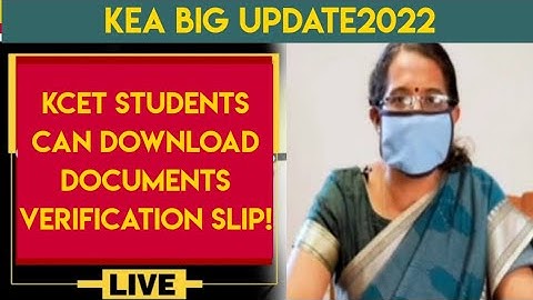 KCET eligible and non eligible list announced |documents verfication slip|secret key how to download
