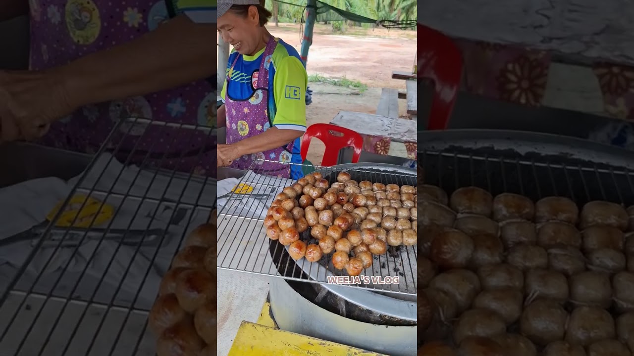 ไส้กรอกอีสานโฮมเมด ริมถนนแถวหนองไก่ปิ้ง ทางไปปากน้ำหลังสวน