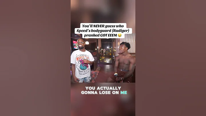 You’ll NEVER guess who Speed’s bodyguard (Rudiger) pranked GOT EEEM 😂 #ishowspeed #shorts #speed