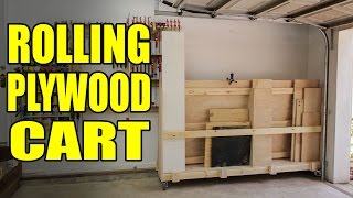 Build article: http://jayscustomcreations.com/2015/06/rolling-plywood-cart/ My last plywood rack was a mistake. Too cumbersome ...