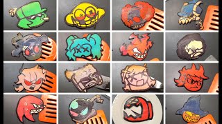 FRIDAY NIGHT FUNKIN-Pancake art Challenge/Garcello, Lemon Demon, Tricky, Tabi, Hank..FNF Skins Icon