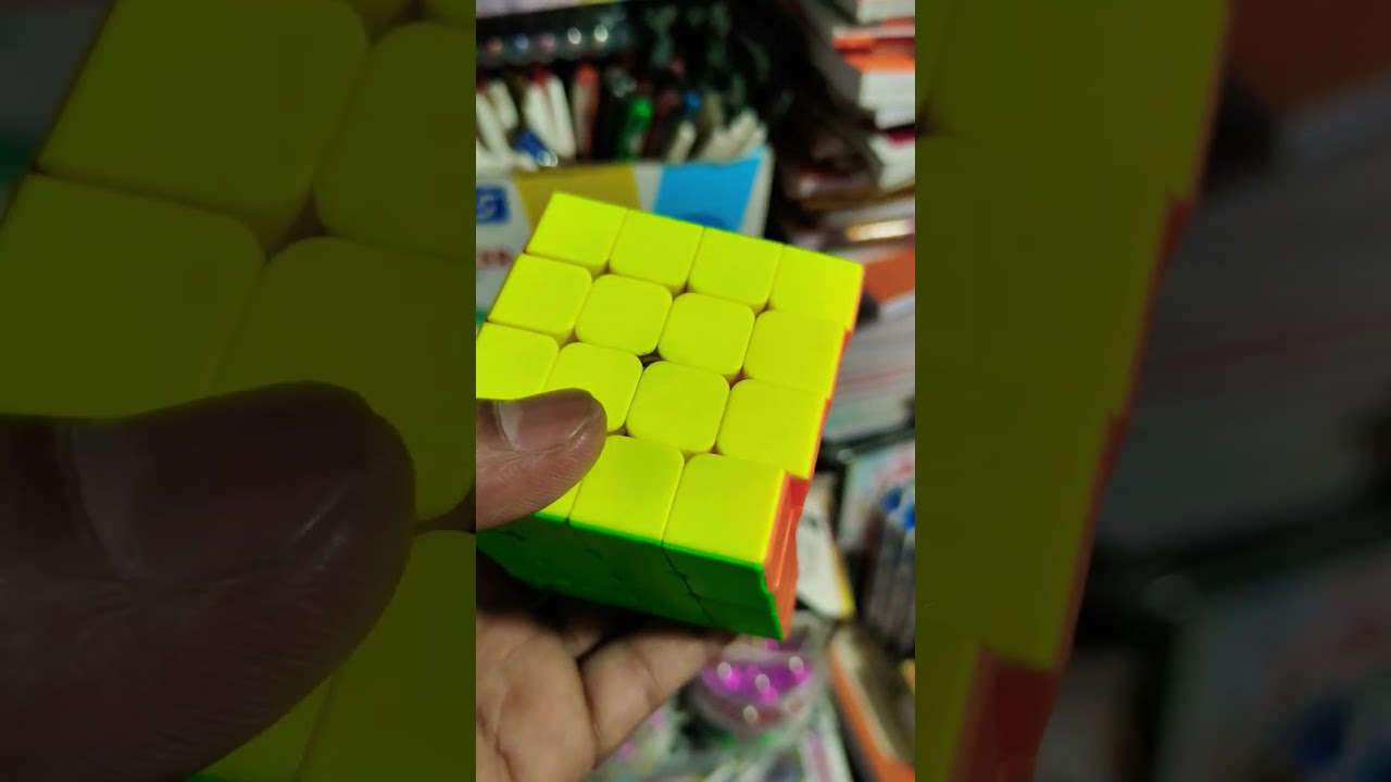 Cube star ⭐ 4×4×4 high speed sticker less 