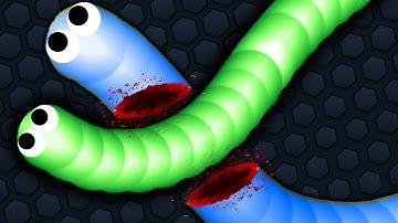 Slither.io 1 Hacker Snake VS Pro Snakes! Epic Slitherio Gameplay