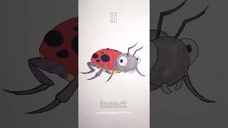 I Is For Insect 🐞 🐝🦟🪰| Let’s Color Together ❤️😊Alphabet Coloring #colorfulletters #abccoloring