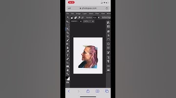 Letter Portrait in Photopea Speed Art #shorts