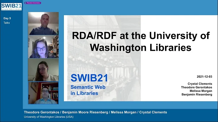 RDA/RDF at the University of Washington Libraries